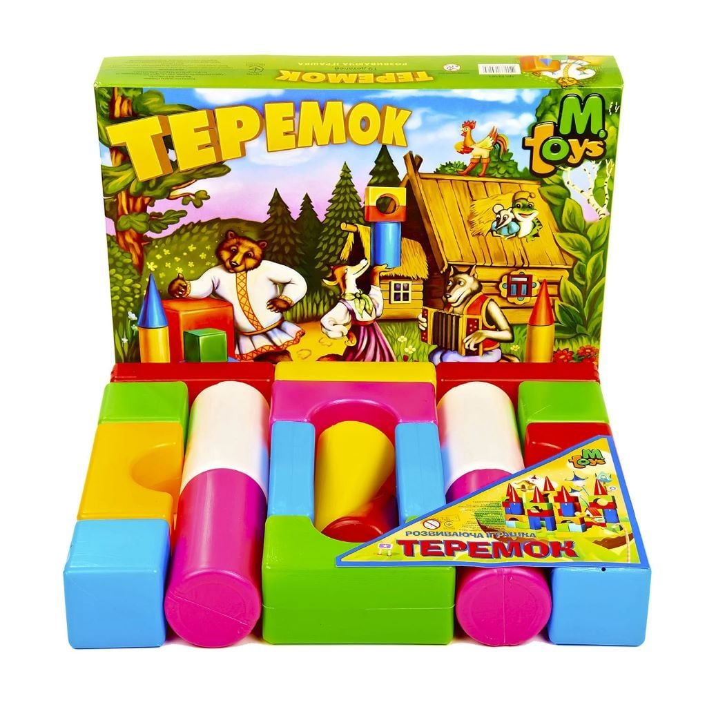 Кубіки Теремок 19ел пластм у слюді 08081 m toys