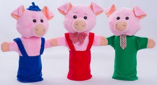 М'яка іграшка Ляльковий театр Порося 32см 00616 копиця