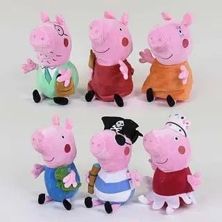 М'яка іграшка свинка Пеппа та її сім'я мікс видів C37862 Китай