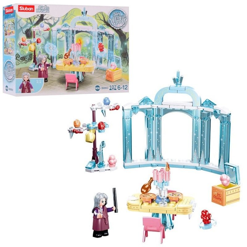 Конструктор 107 дет Girls Dream  Їдальня у замку 107 дет коробка 15*19*4см M38-B0893 sluban