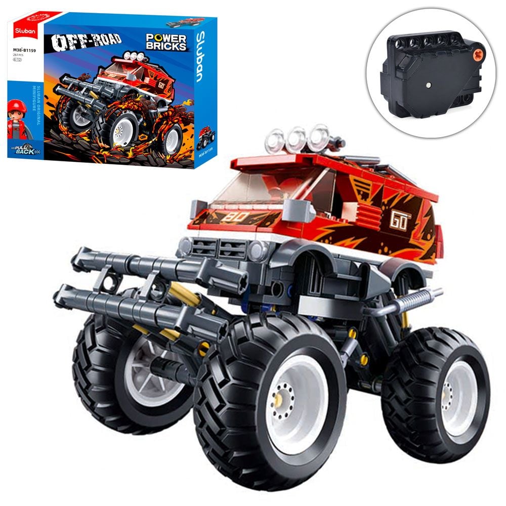 Конструктор 261дет Power Bricks  Позашляховик інерція в коробці  37*28*6,5см M38-B1159 sluban