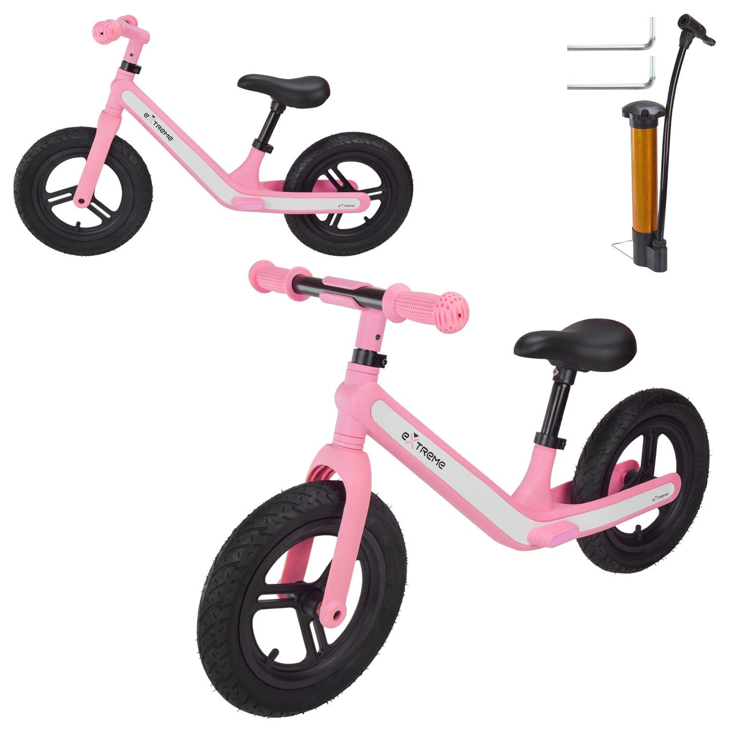 Велобiг 12" нейлонова рама колеса EVA BL2444 Pink Китай