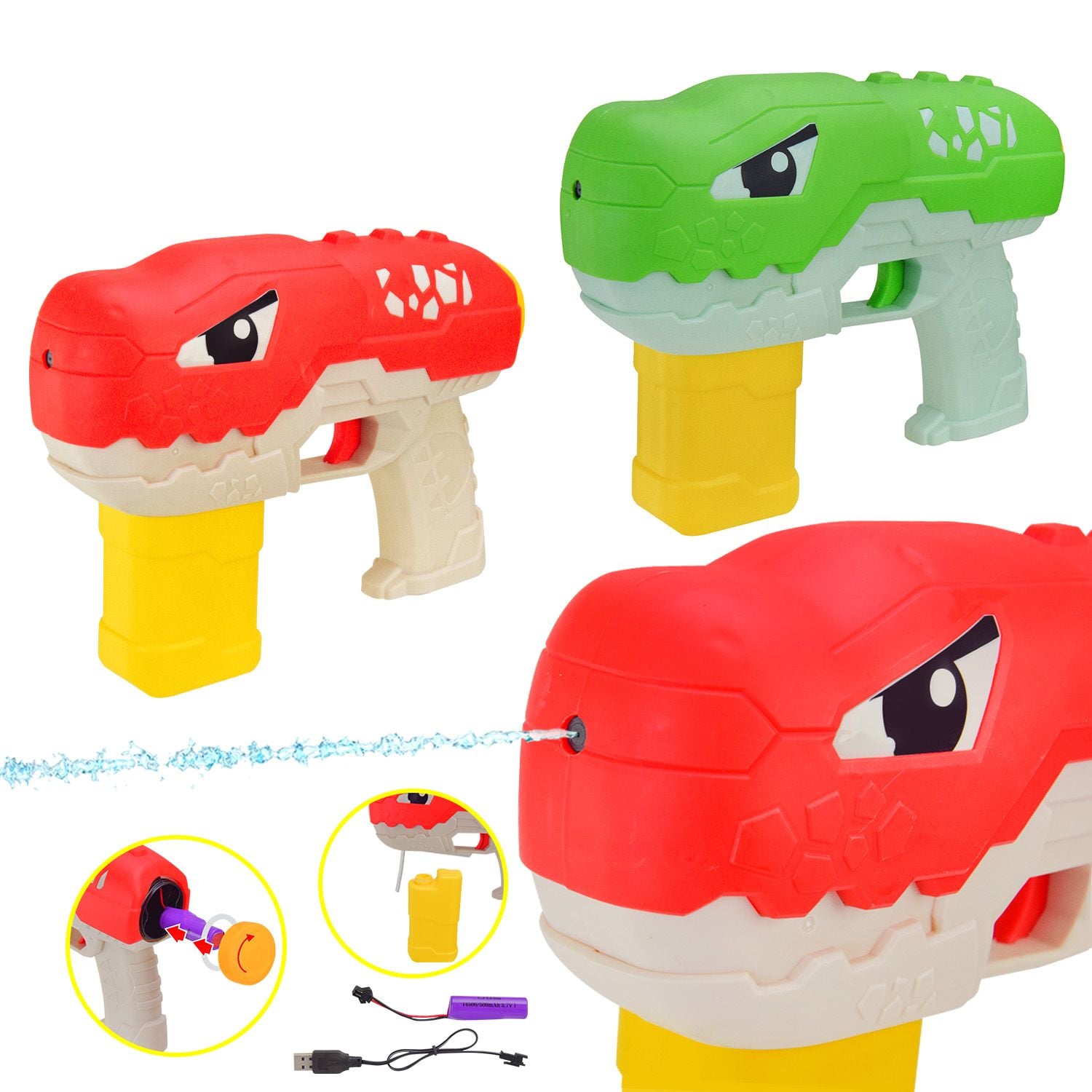 Водний пістолет акум 3,7V USB зарядка у пакеті 30*16*см X1-B Китай