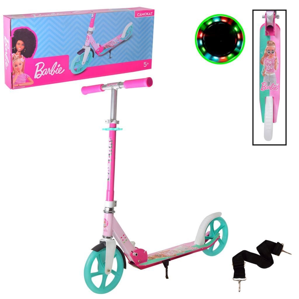 Самокат 2-х колісний Barbie 200мм алюміній кол PU коробка SC22020 Китай