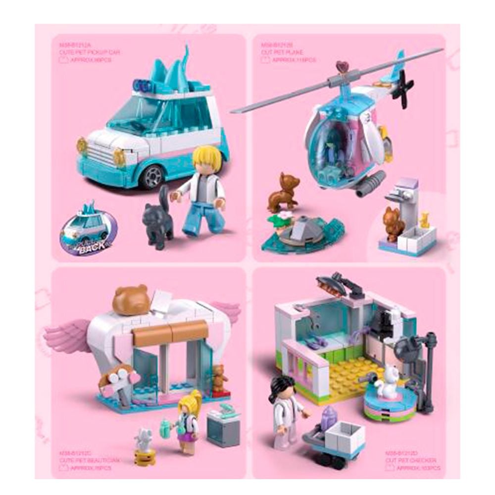 Конструктор типу лего від 78 до 117 дет Metropolis   в коробці 14,5*14,5*6см M38-B1212 sluban