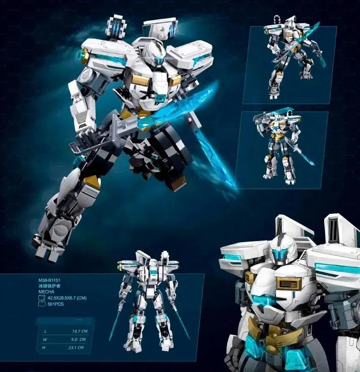 Конструктор типу лего 561дет P.R.Mecha Робот в коробці 42*27,5*7см M38-B1151 sluban