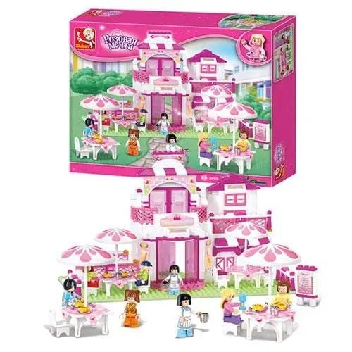 Конструктор типу лего 306 дет Girls Dream кафе меблі фігурки коробка 42*33,5*7см M38-B0150 sluban