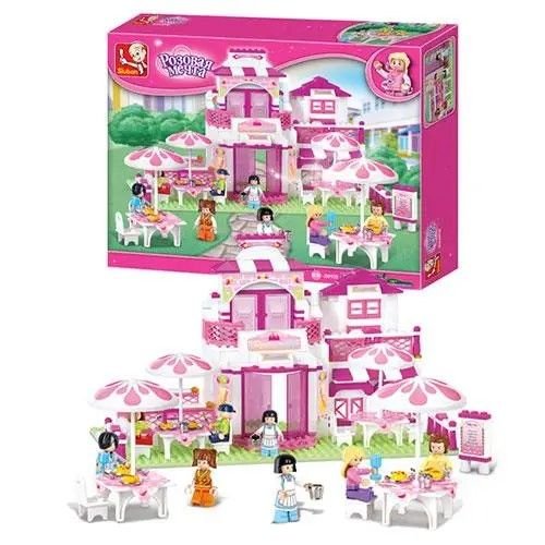 Конструктор типу лего 306 дет Girls Dream кафе меблі фігурки коробка 42*33,5*7см M38-B0150 sluban