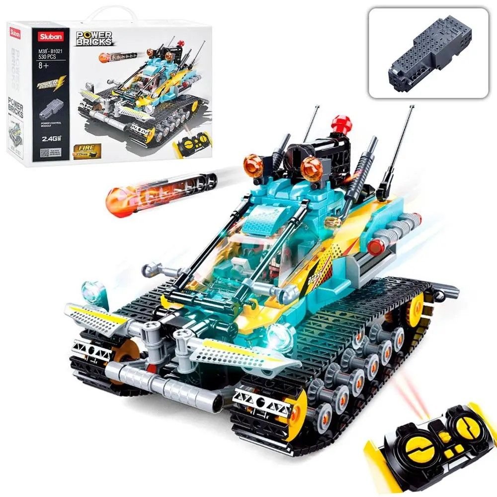 Конструктор типу лего 530дет Rower Bricks машина р/у акум в коробці М38-В1021 sluban