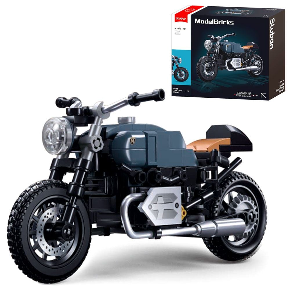 Конструктор 191дет Model Bricks мотоцикл в коробці 21*19*6,5см M38-B1134 sluban