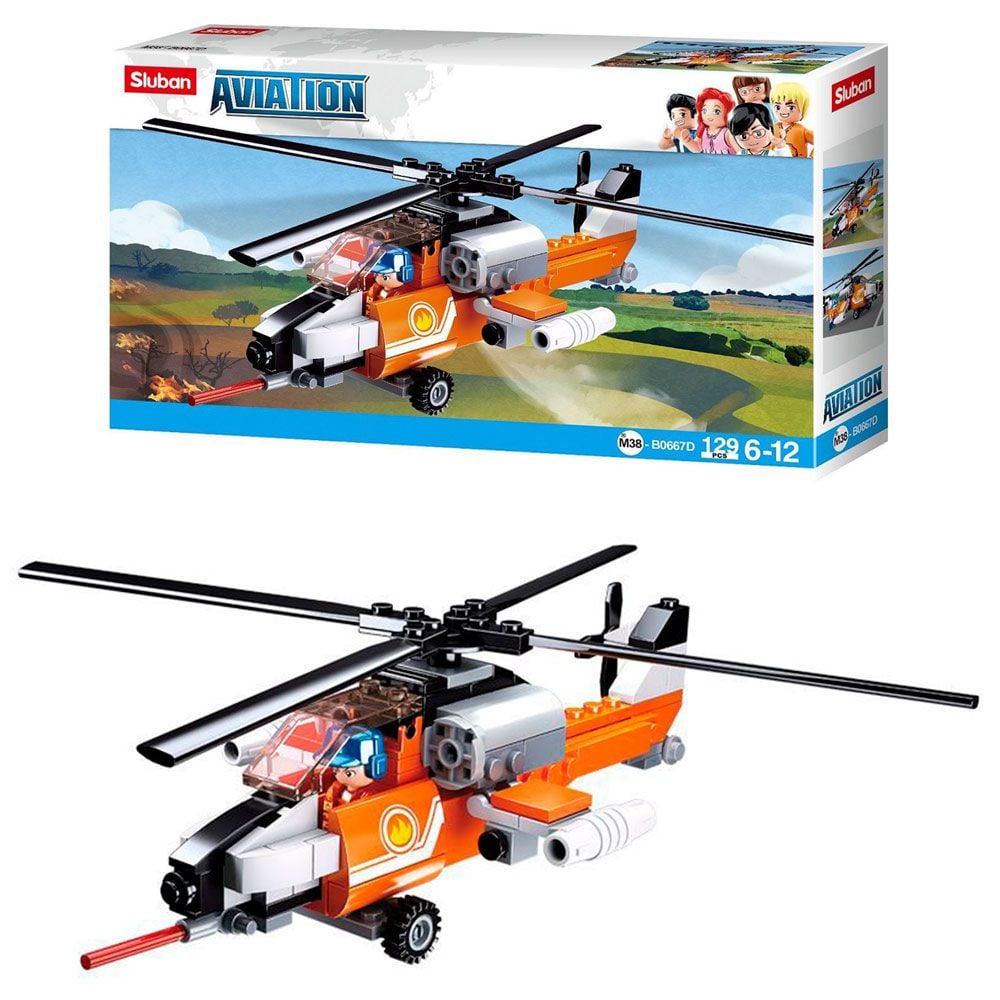 Конструктор 129дет AVIATION гелікоптер у коробці 24*14,5см M38-B0667D sluban