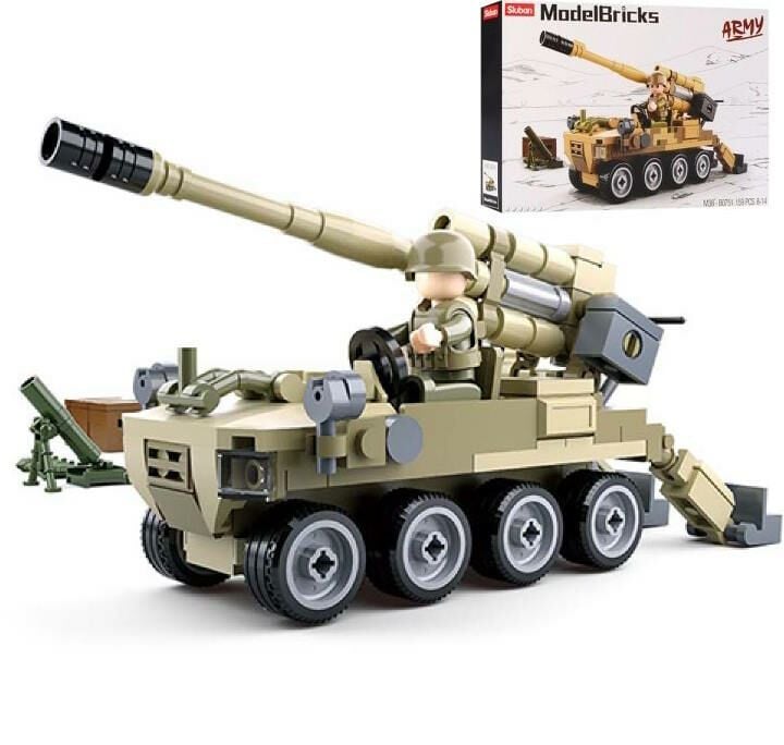 Конструктор типу лего 159дет ARMY Військовий всюдихід фігурка коробка 28*19*5см М38-В0751 sluban