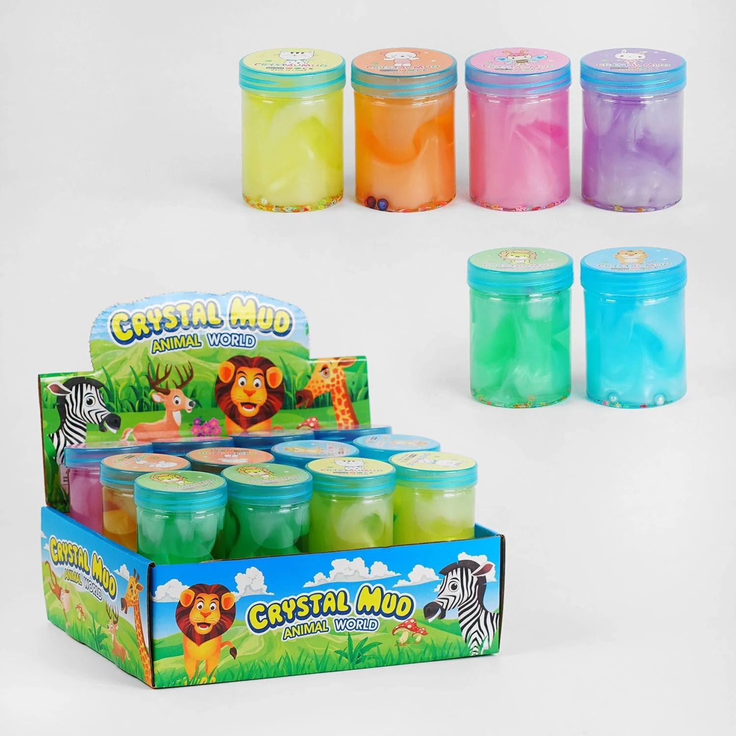 Лизун антистрес з сюрпризом у баночці 7*5,5см K17542 Китай