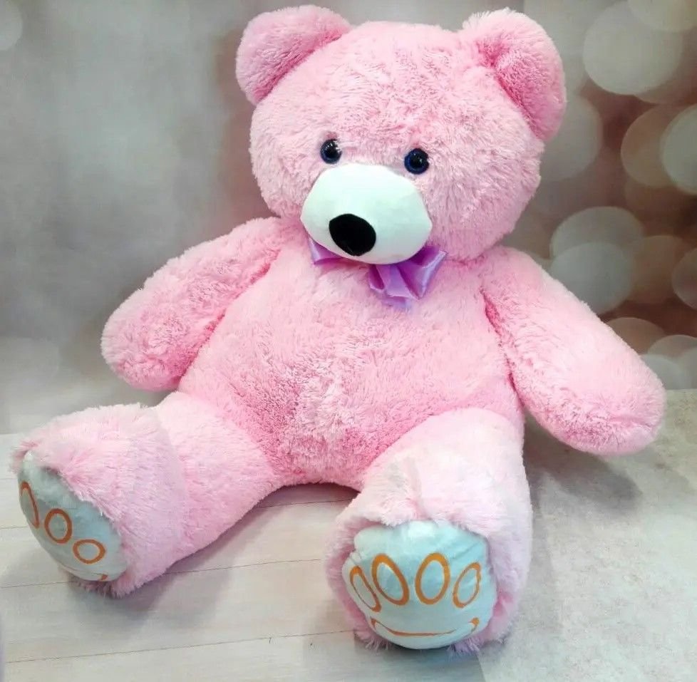 М`яка іграшка Ведмідь 110см з бантом рожевий PRONA рож Dreamtoys