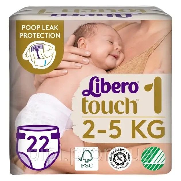 Підгузки дитячі Touch 2-5кг 22шт 298223 Libero