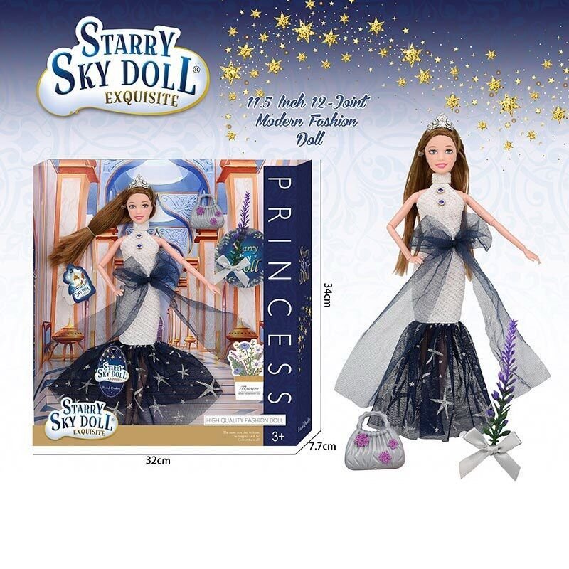 Лялька шарнірна Starry Sky Doll з аксесуарами  в коробці SK025 Китай