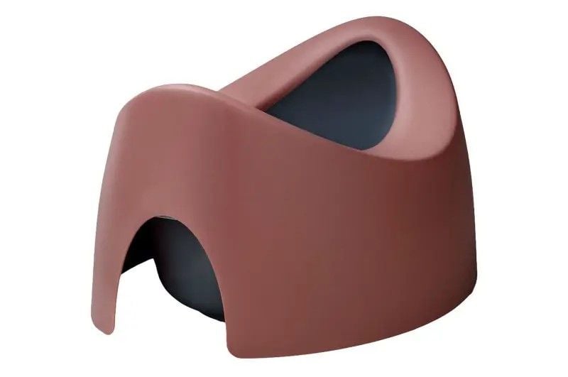 Горщик дорожний з протиковзною гумою рожево сірий TI-001-123/106 TEGA  BABY