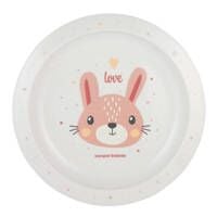 Тарілка CUTE ANIMALS пластикова рожева 4/412_pin2 canpol