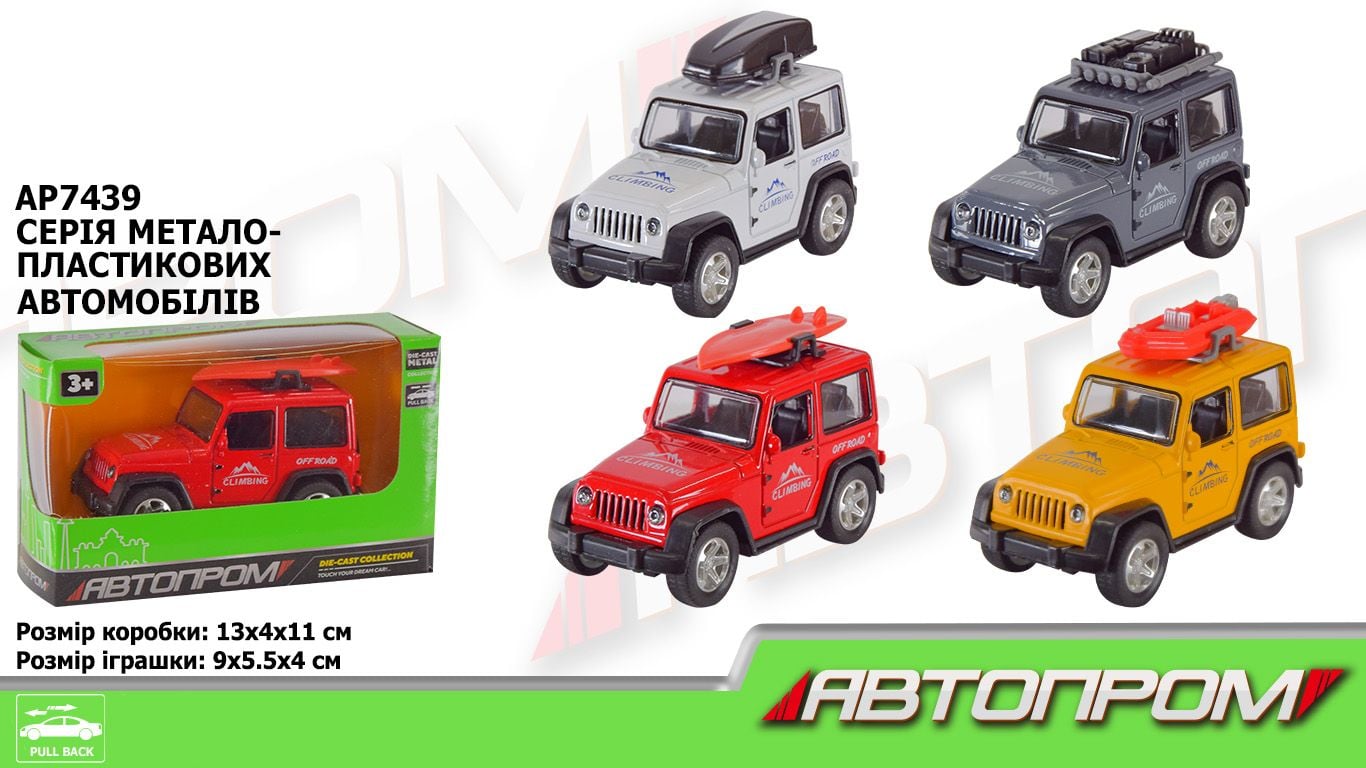 Машина метал 1:50 інерція  коробка 14*7*6см AP7439 Автопром