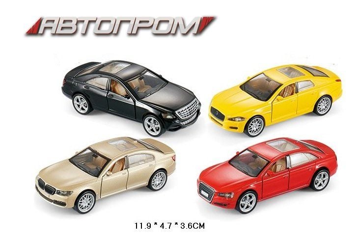Машина метал 1:43 інерція відкрив двері бат звук світло в коробці 14*7*6.5cм 3656 Автопром