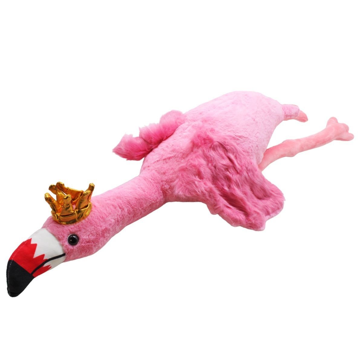 М'яка іграшка Фламінго з короною 100 см К15206 Dreamtoys