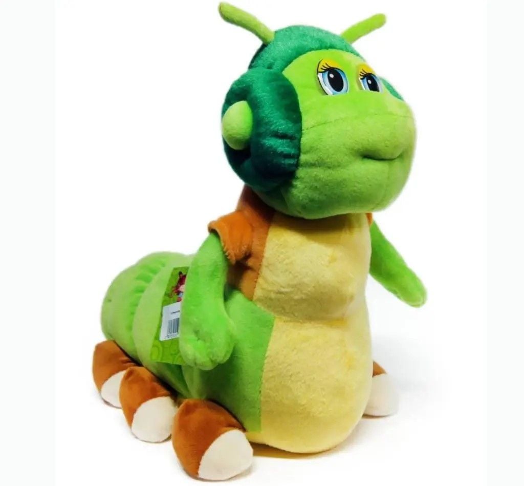 М'яка іграшка Гусениця 30*35см плюш 00668 копиця