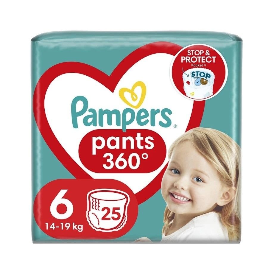 Підгузки-трусики №6 14-19кг 25шт в упаковці 69745 Pampers