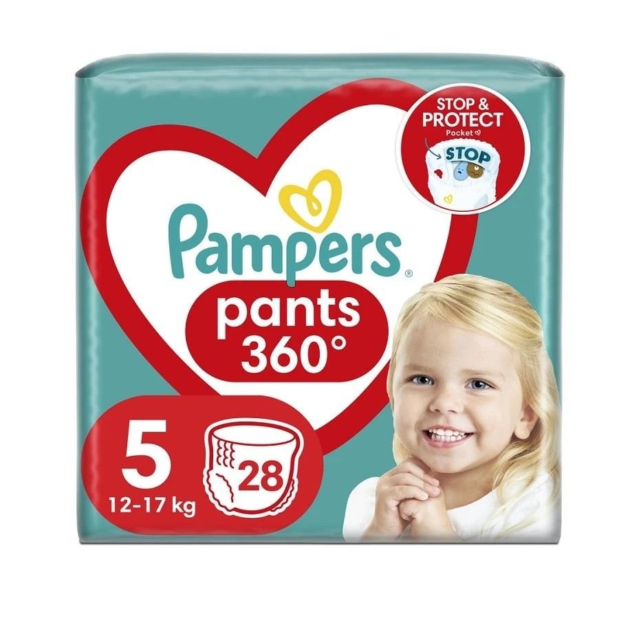 Підгузки-трусики №5 12-17кг 28шт в упаковці 69714 Pampers