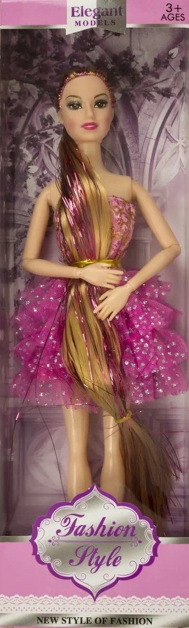 Лялька типу Барбі 28см з довгим волоссям в коробці 10*32**5см YJ666 Китай