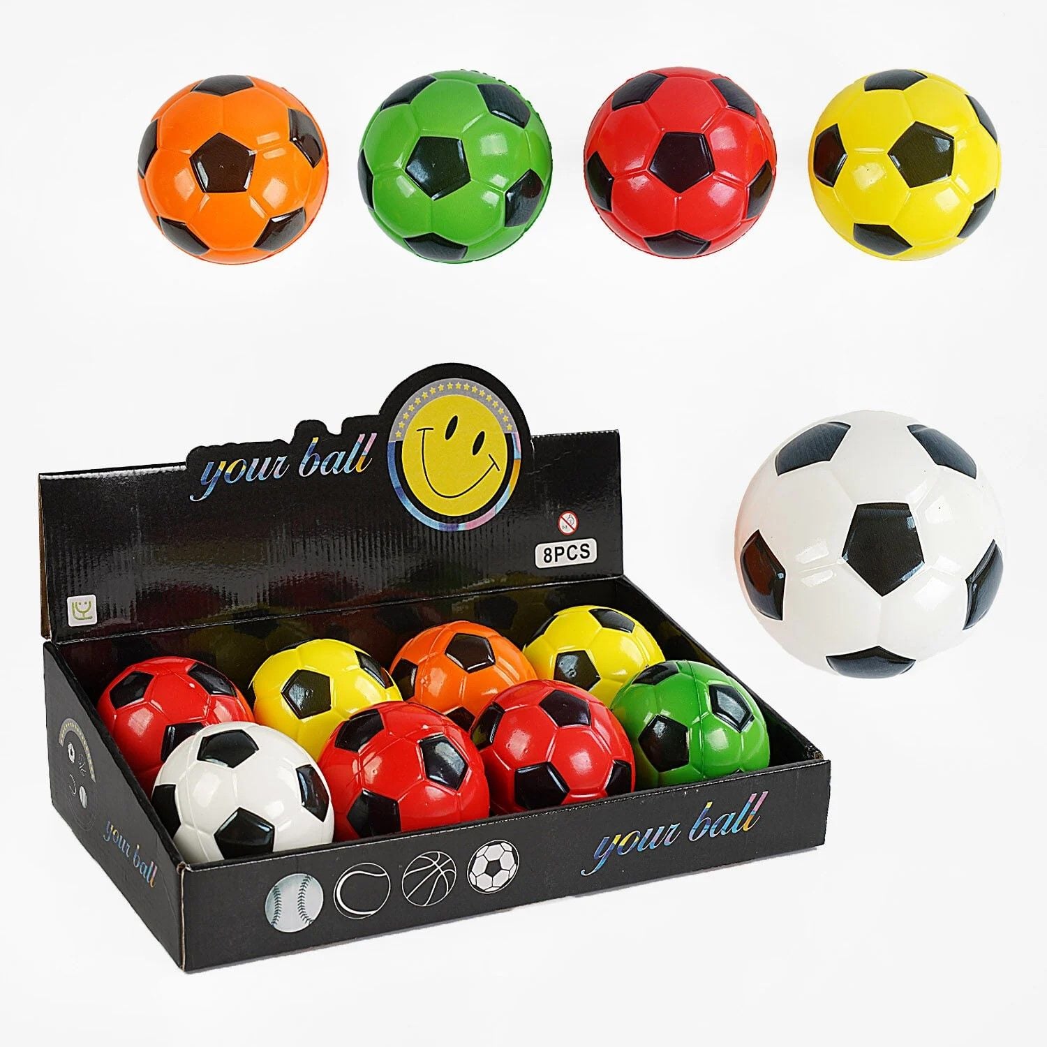 М'яч попригун 10см фомовий мікс 66975 Китай