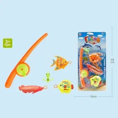 Риболовля вудка 3 рибки планшет 18*37см MK6855 Китай