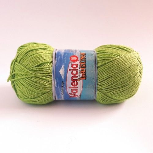 Пряжа Valencia Laguna 100г 275м зелений 12% віскоза евкаліпт 10% бавовна 78% мікроволокно 1302-0341 Іспанія