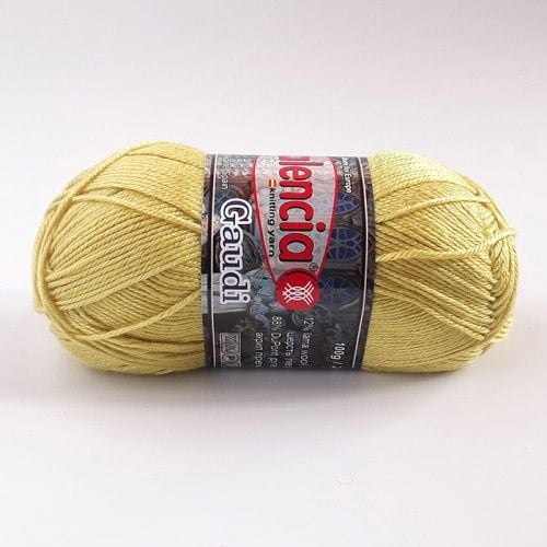 Пряжа Valencia Gaudi 100г 230м олива12% вовна перуанської лами88% DuPont преміум акрил 1701-0640 Іспанія