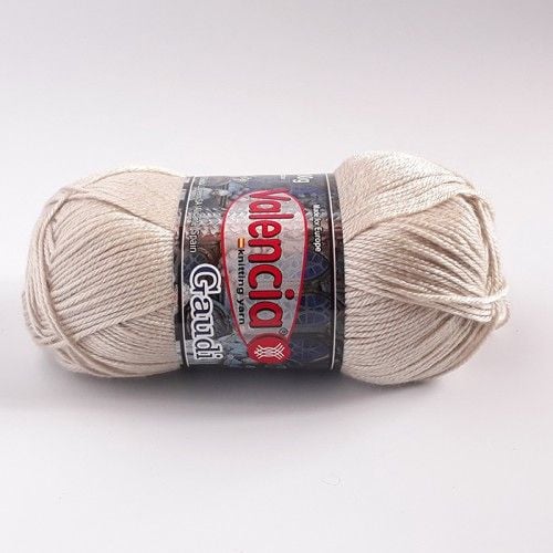 Пряжа Valencia Gaudi 100г 230м пісочний 12% вовна перуанської лами88% DuPont преміум акрил 1701-537 Іспанія