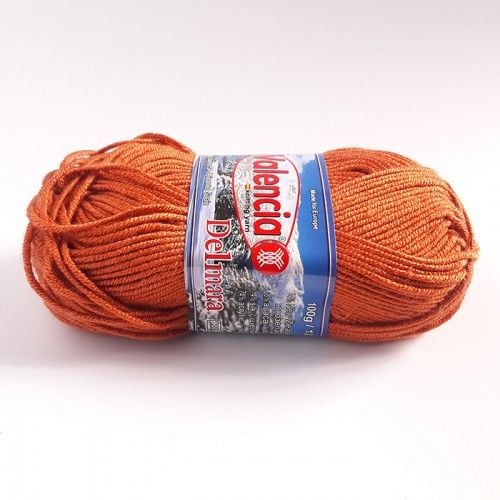 Пряжа Valencia Delmara 100г130м рудо-коричневий14% новозеландська вовна 8% альпака 4% шовк 74% акрил 1602-411 Іспанія