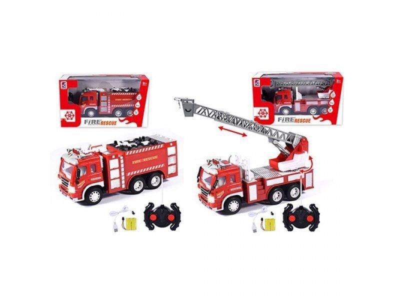 Машина  р/у акум 3.6V  Fire Rescue пожежна зарялне коробка 40*14*19см. 5A-452-4 Китай