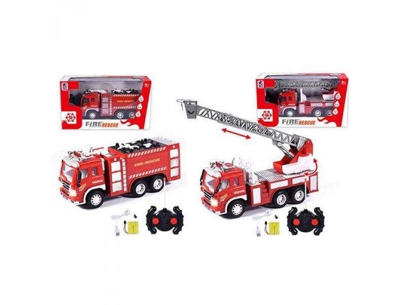 Машина  р/у акум 3.6V  Fire Rescue пожежна зарялне коробка 40*14*19см. 5A-452-4 Китай