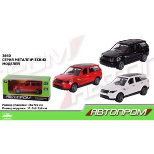 Машина мет 1:40 Range Rower інерція відкрив двері коробка 14*7*6,5см 3640 Автопром