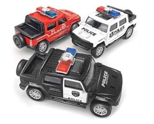 Машина метал 1:32 Hummer поліція відкрив двері інерція коробка 16*7*6си 3627P Автопром