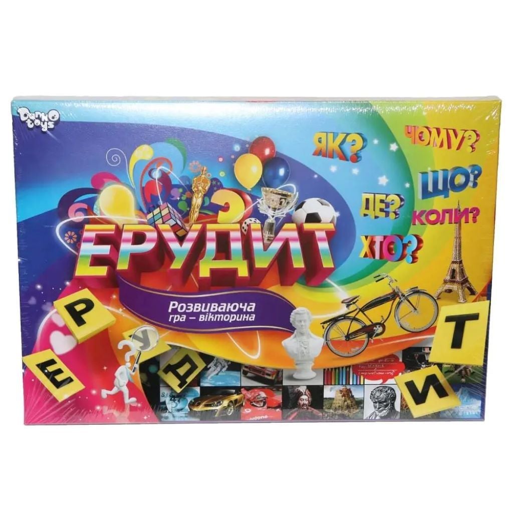 Нстільна гра логічна Ерудит 90 карток мала в коробці 25*35*2см DT G26-U Danko toys