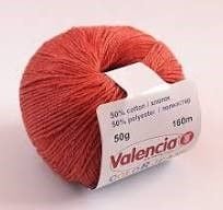 Пряжа Valencia Color Jeans 50г 160м світло-коричневий 50% хлопок 50% поліестер 1-321 Іспанія