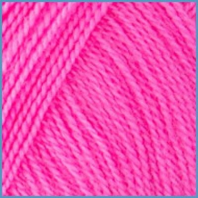 Пряжа Valencia Arabica100г 400м яскраво рожева14% віскоза 86% акрил преміум 1302-BR119 Іспанія