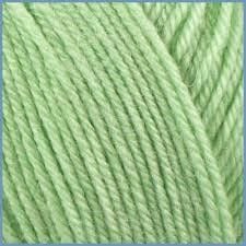 Пряжа Valencia Denim 100г 280 м світло-салатовий 45% мериносна вовна 10% катон 15%нейлон 30% акрил 1601-MJ15 Іспанія