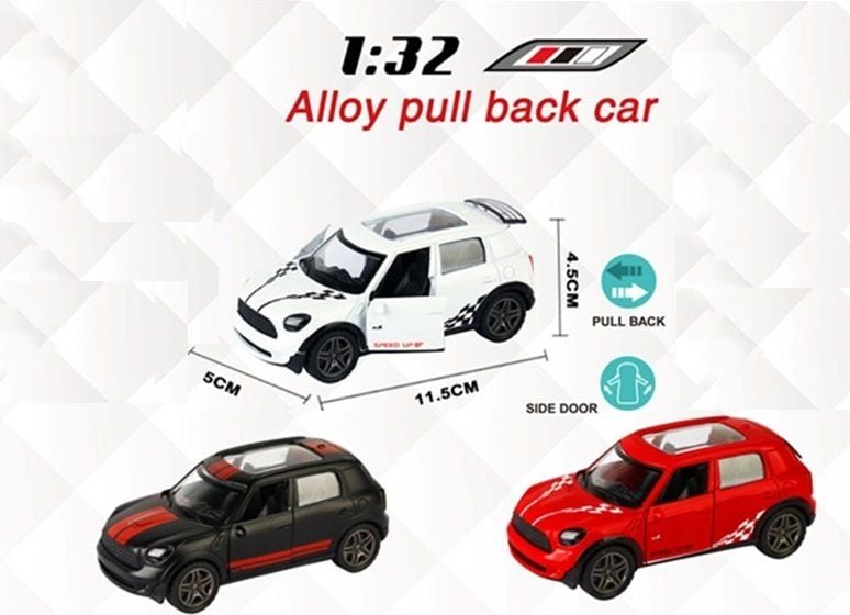 Машина мет 1:32 інерція відкр двері коробка 16*7*7см 3670 Автопром