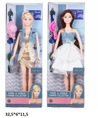 Лялька типу Барбі з грібенцем у коробці 32*11*6см 8833-A/B Китай