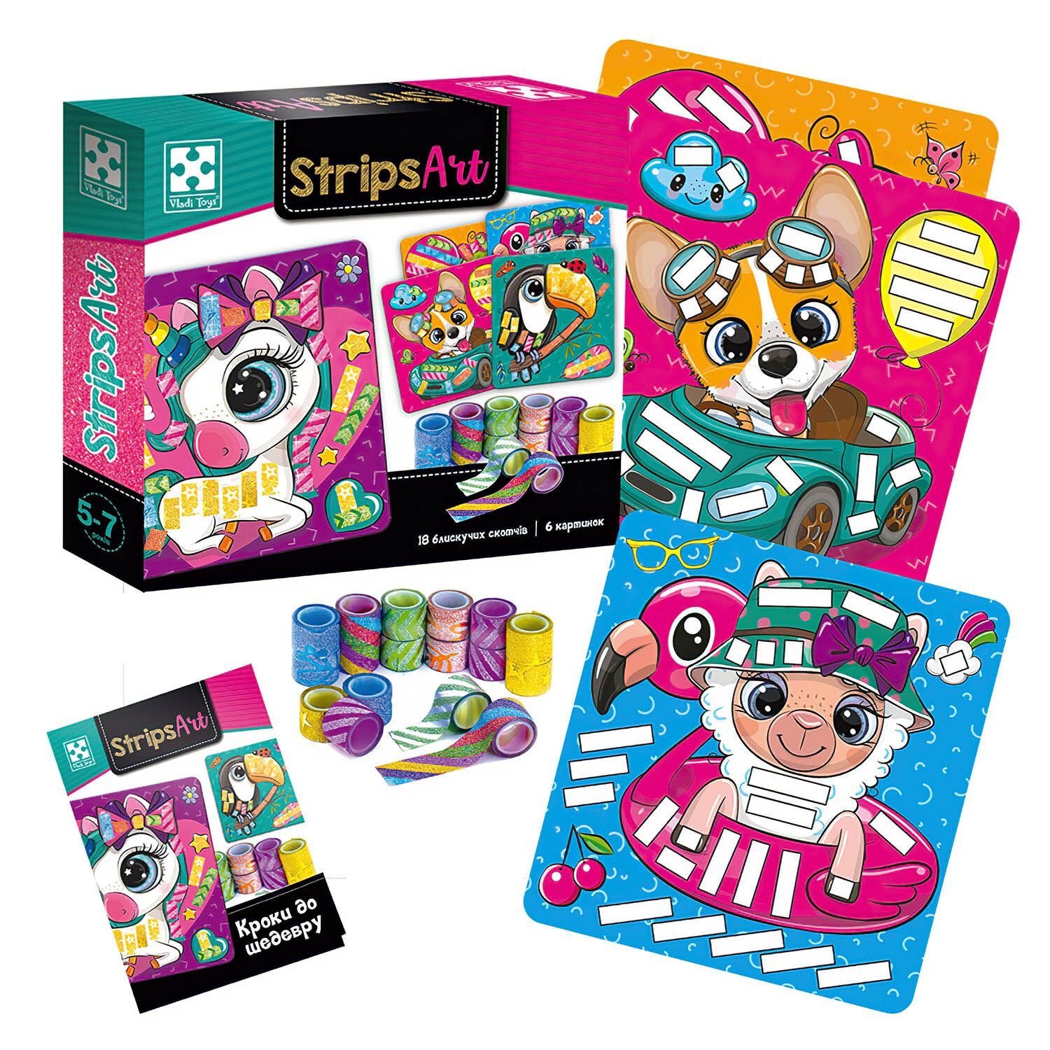 Набір для творчості Strsps Art Щасливі мордочки в коробці VT4433-13 Vladi Toys