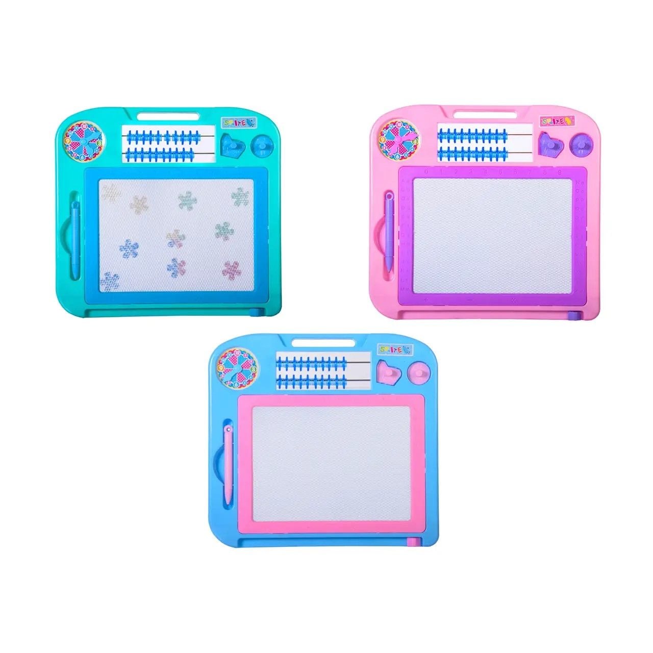 Дошка для малювання магнітна 2 печатки маркер пакет 28*26см C1404 Китай