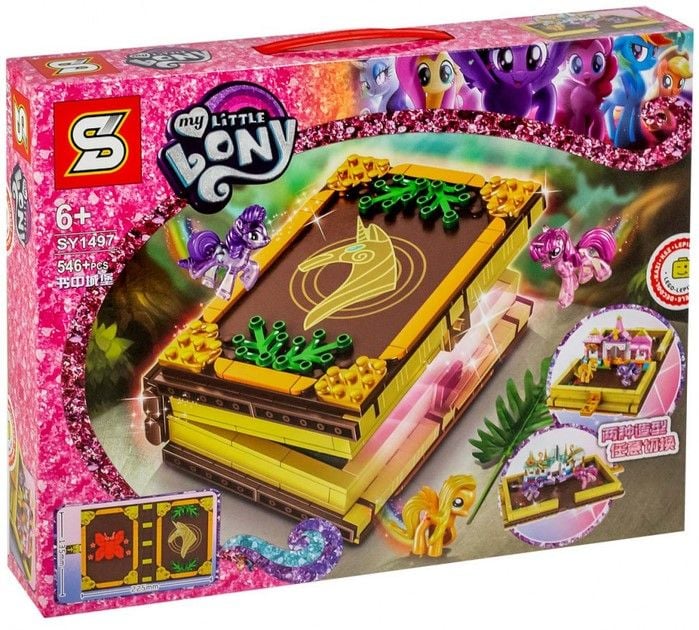 Конструктор 580дет книга-ігрове поле Little Pony  у коробці 42*28*7 SY1497 Китай
