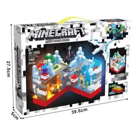 Конструктор 340дет Minecraft  Напад на снігову фортецю  у коробці 39*26*5см 10000 Китай