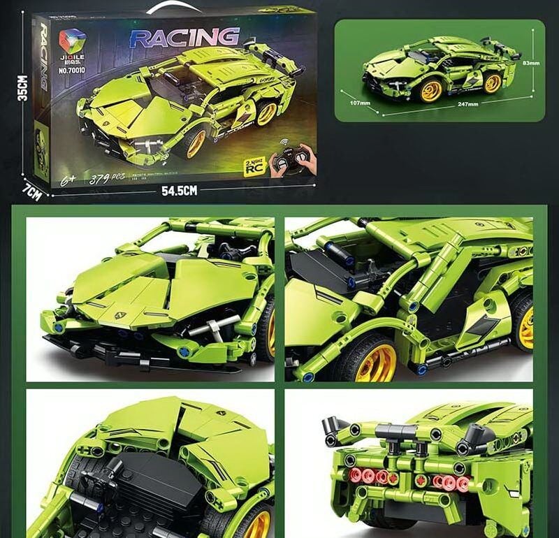 Конструктор 362дет Гонка на р/к на бат у коробці 55*35*7см 70014 Китай